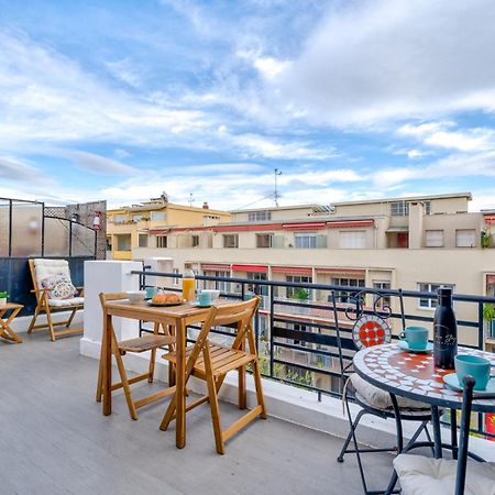 Top Floor Terrace - Dernier Etage Terrasse Cosy Niza Exterior foto